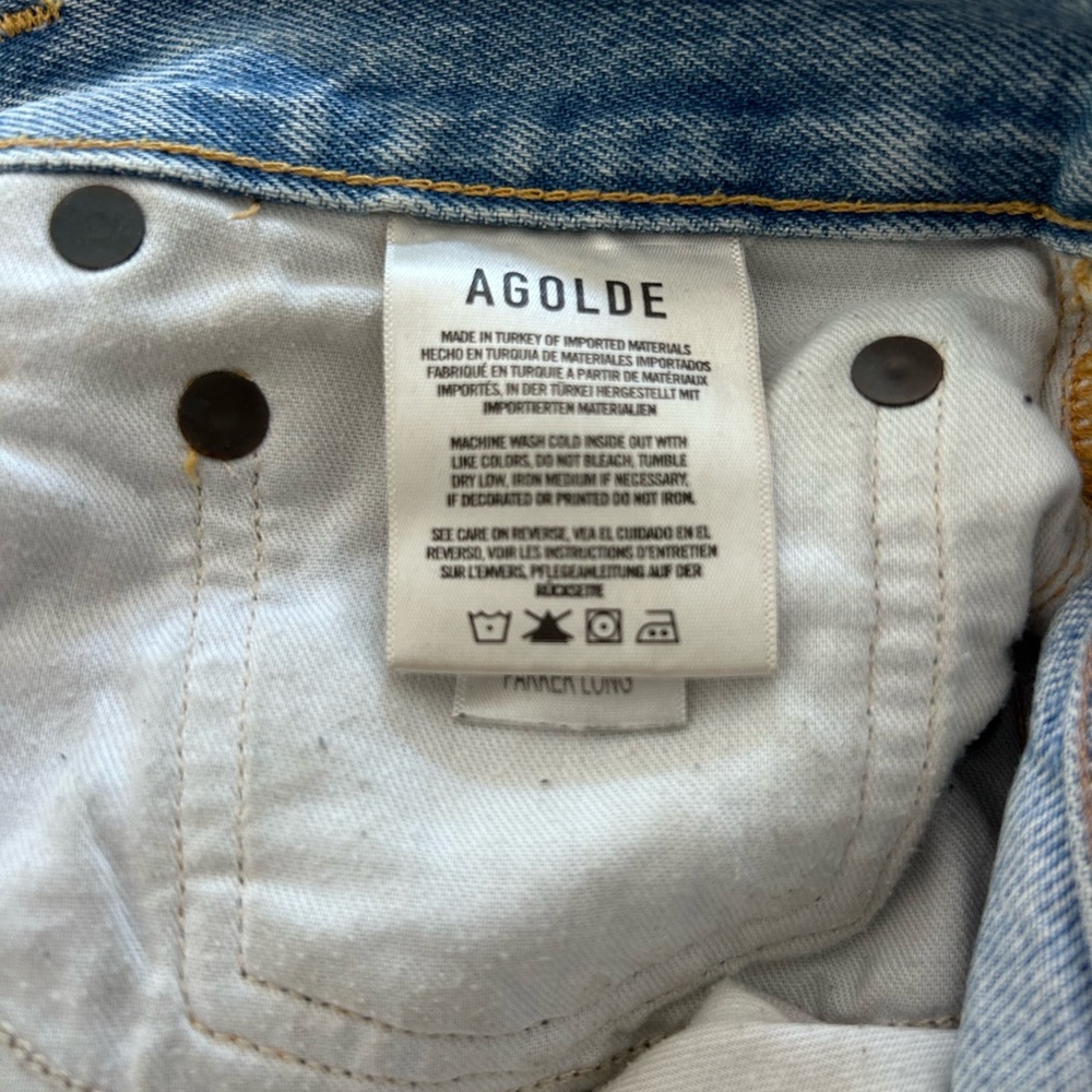 Agolde Parker Long Shorts - Picture 5 of 7